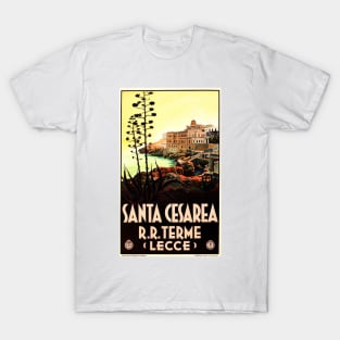 SANTA CESAREA TERME Italy Sea Side Coast Vintage Italian Travel T-Shirt